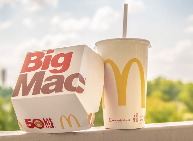 A big Mac-box and a drink