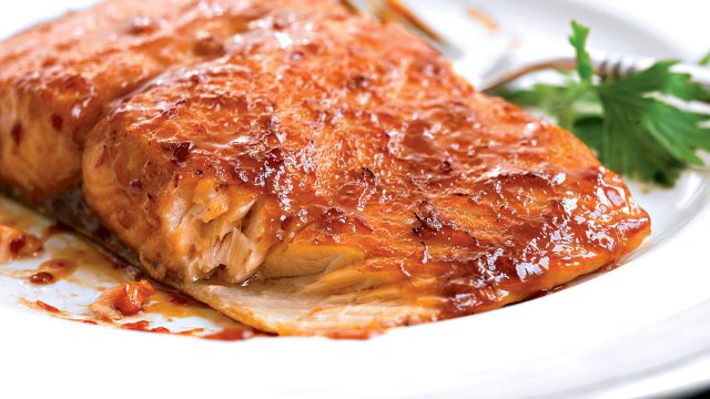 Paleo chili-glazed salmon