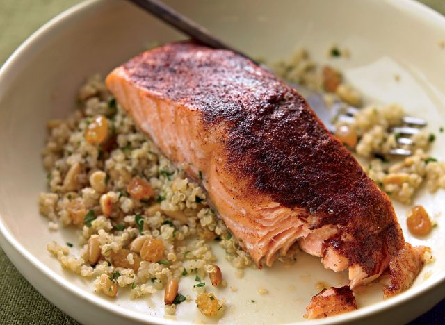 Healthy Quinoa Pilaf With Salmon Recipe — Eat This Not That