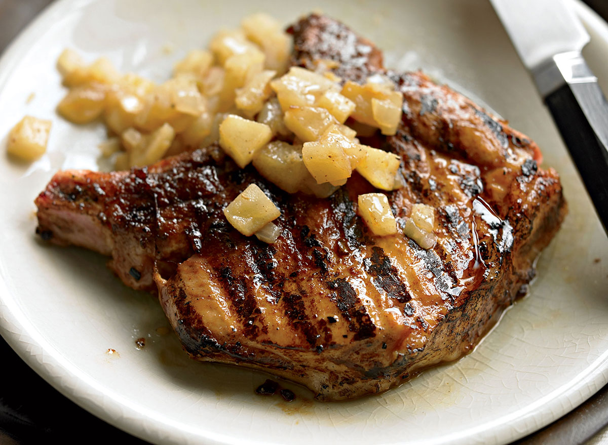 teriyaki pork chop with applesauce pork recipe. 