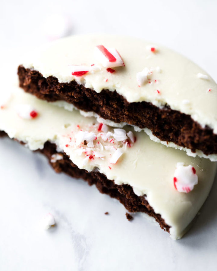 Peppermint bark cookies