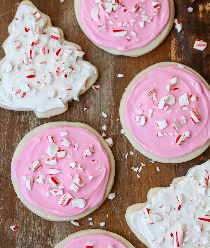 Peppermint sugar cookies