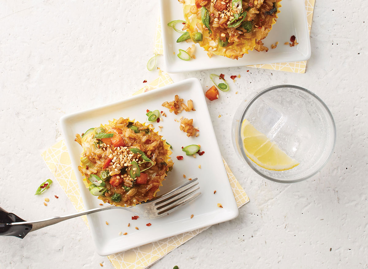 Muffin-pan fried rice cups