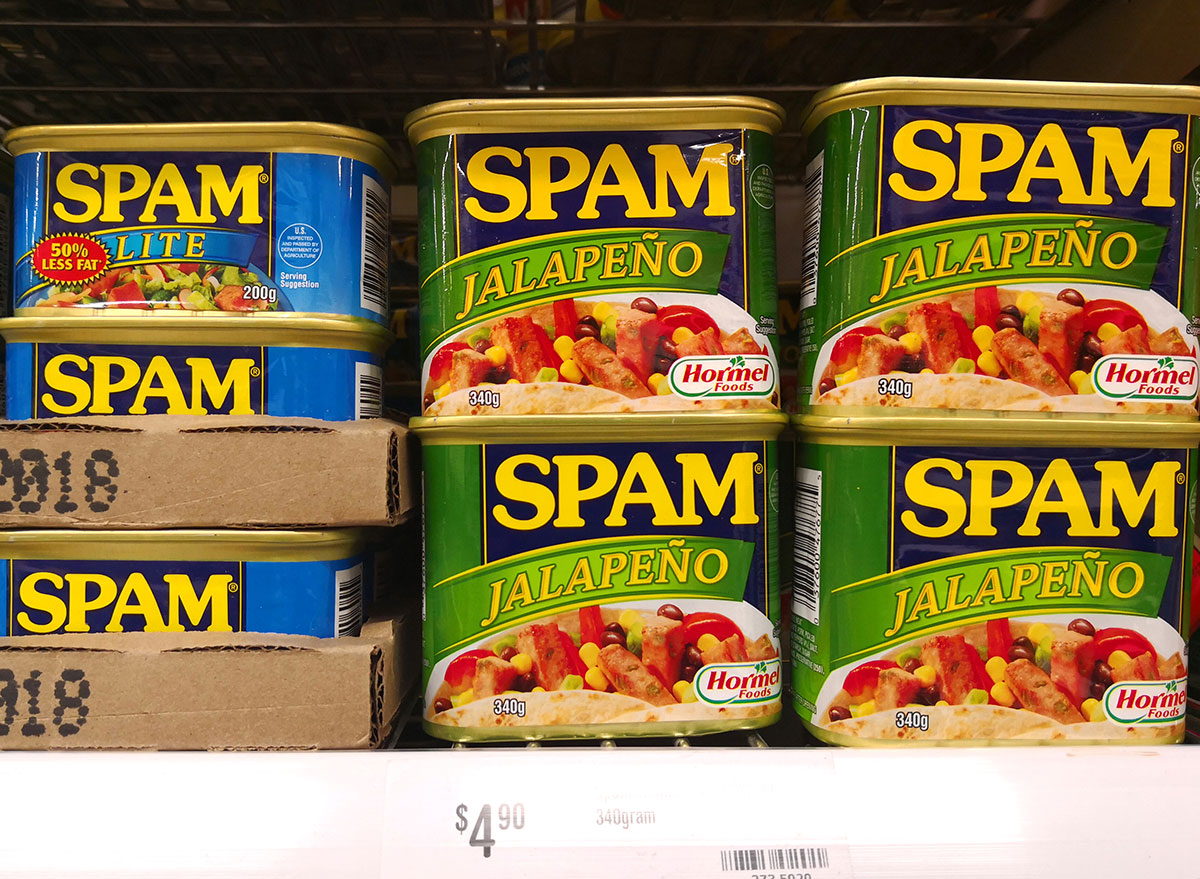 spam on shelf