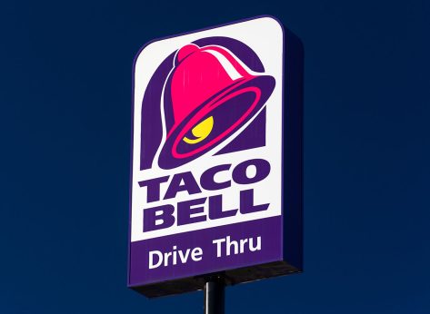 Taco bell drive through sign