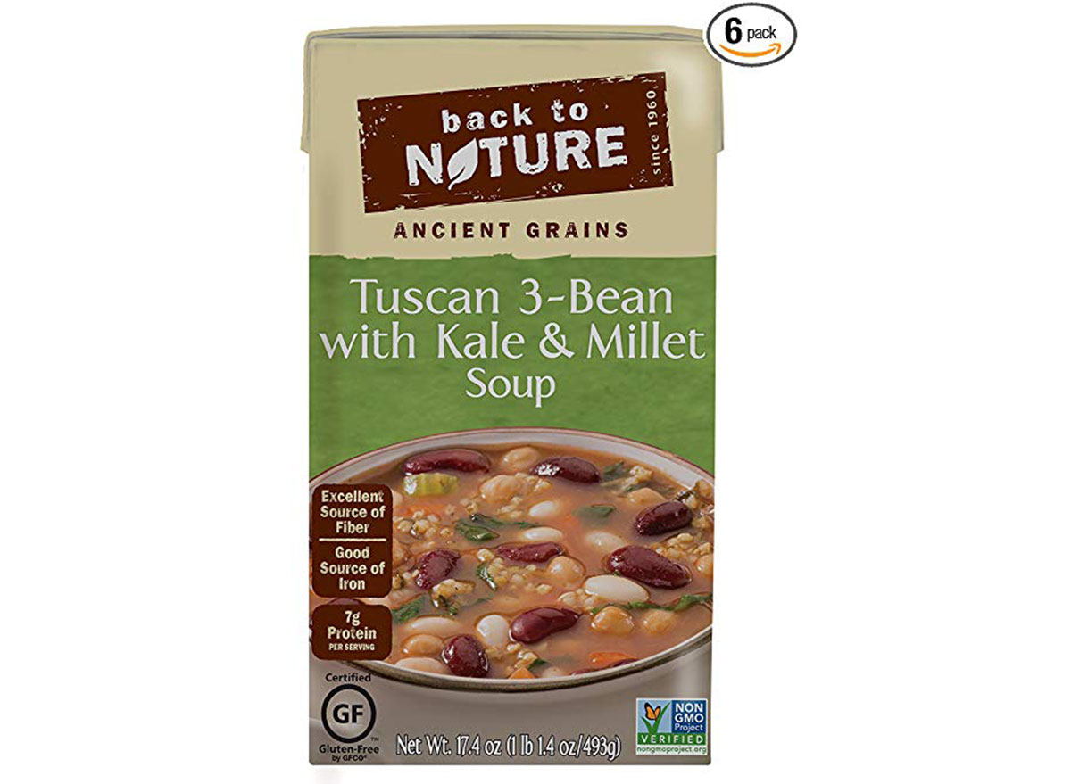 Back to nature tuscan 3 bean with kale and millet soup bx