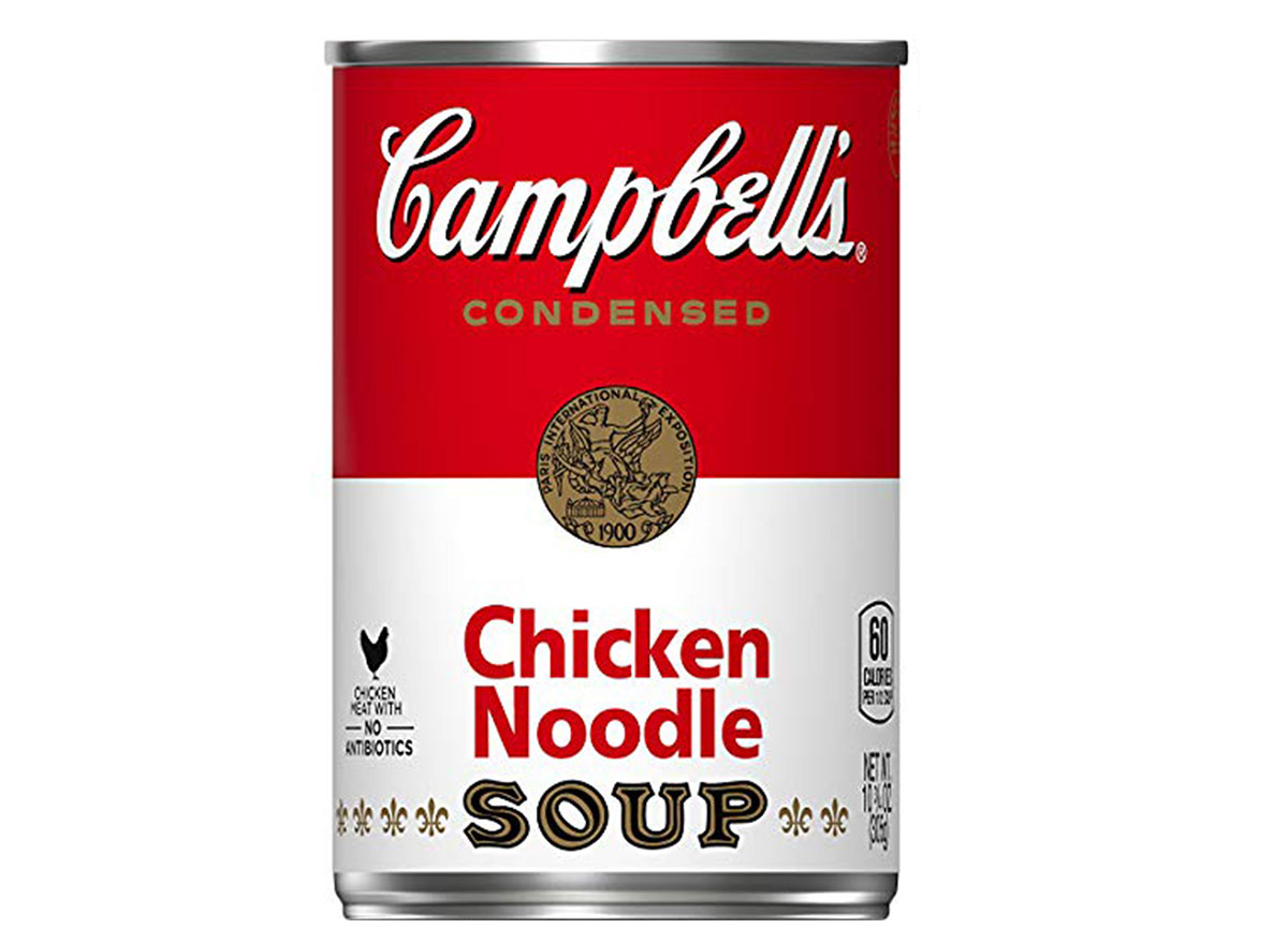 Campbell's chicken noodle soup can
