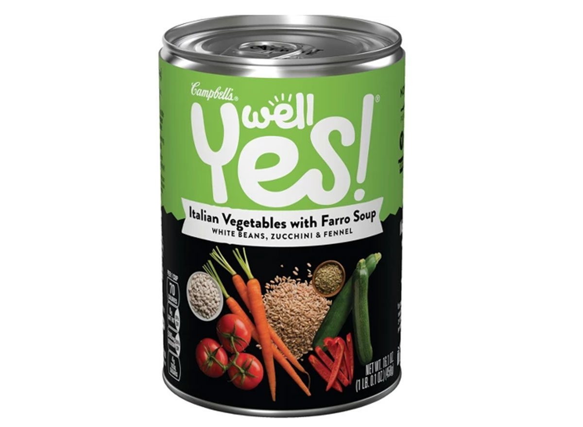 Campbell's well yes italian vegetable with farro soup