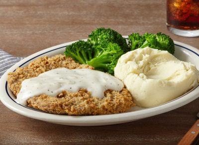 Country fried steak dinner sausage gravy