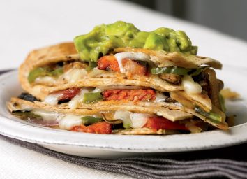 Crispy quesadillas with guacamole