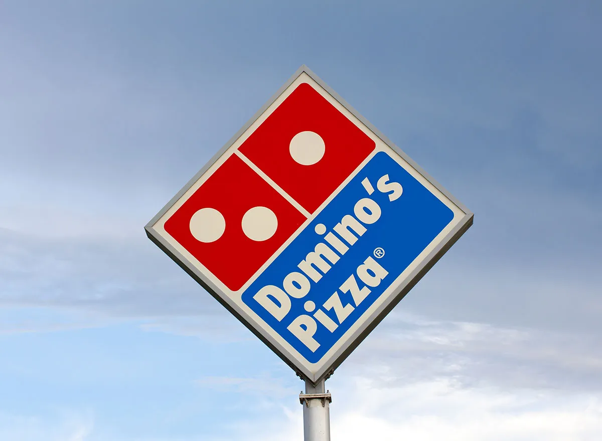 Domino's pizza sign