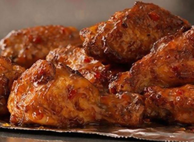 Sweet mango habanero wings