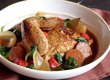Healthy basque chicken