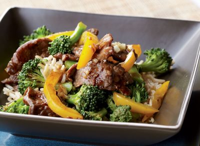 Healthy beef with broccoli