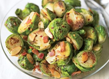 Healthy brussels and bacon