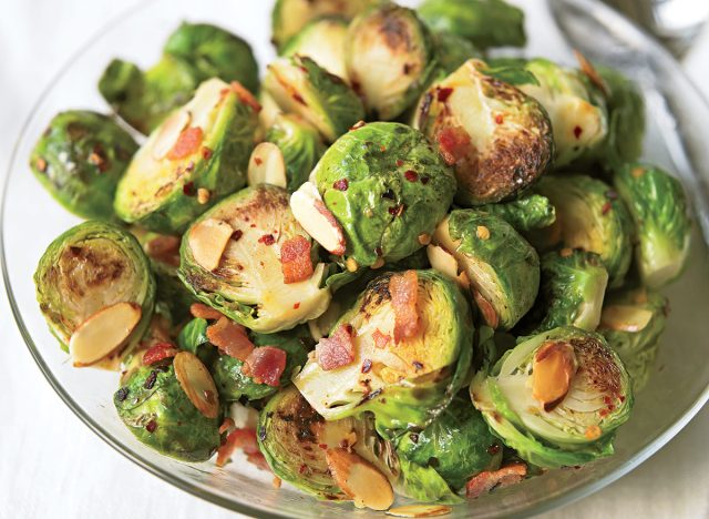 Healthy brussels and bacon