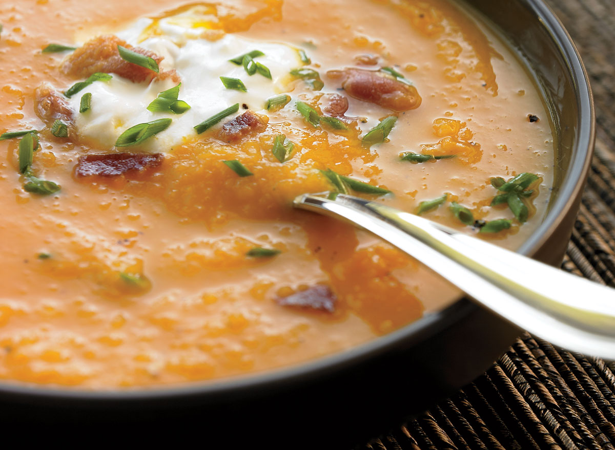 Healthy butternut squash soup