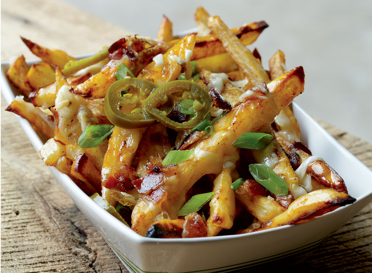 Healthy cheese fries