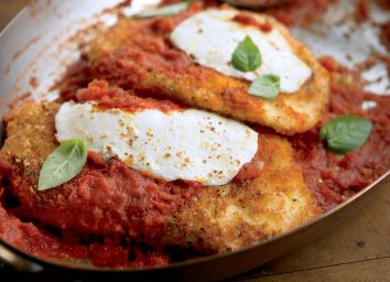 Healthy chicken parmesan