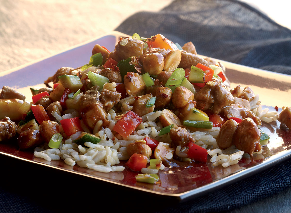 Healthy kung pao chicken