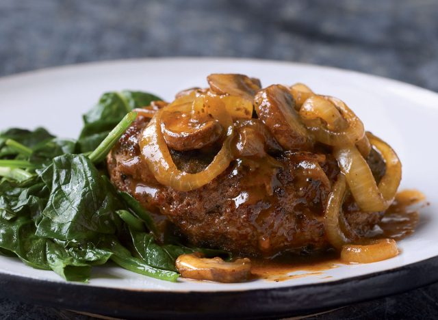 Healthy poor man's ￼￼steak with garlicky gravy ￼￼￼