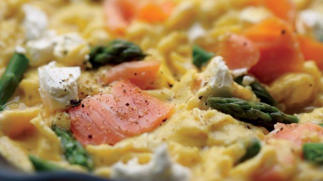 Healthy Scrambled Eggs Recipe With Salmon Eat This Not That