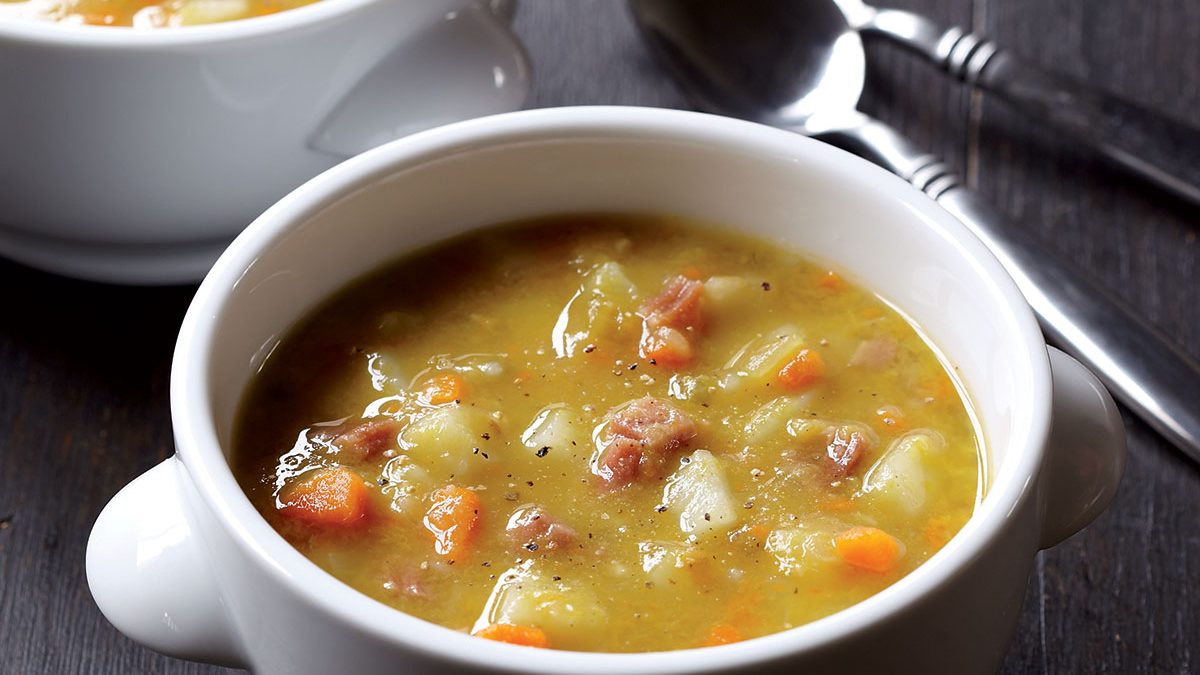 Creamiest Split Pea Soup With Smoky Ham Recipe Eat This Not That