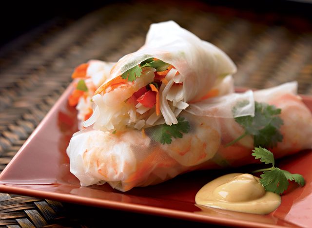 Healthy summer rolls