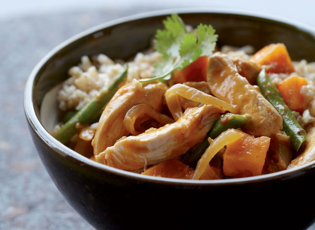 Healthy thai chicken curry