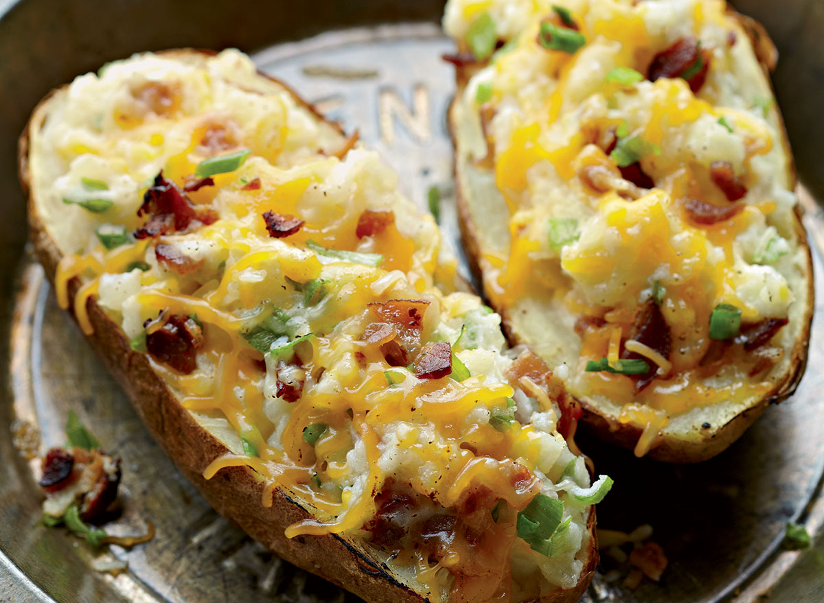 Bacon and Cheese Twice-Baked Potato Recipe — Eat This Not That