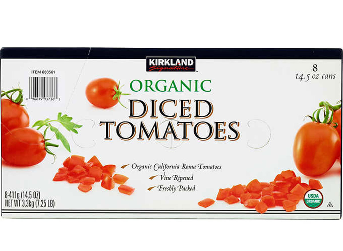 Kirkland organic diced tomatoes