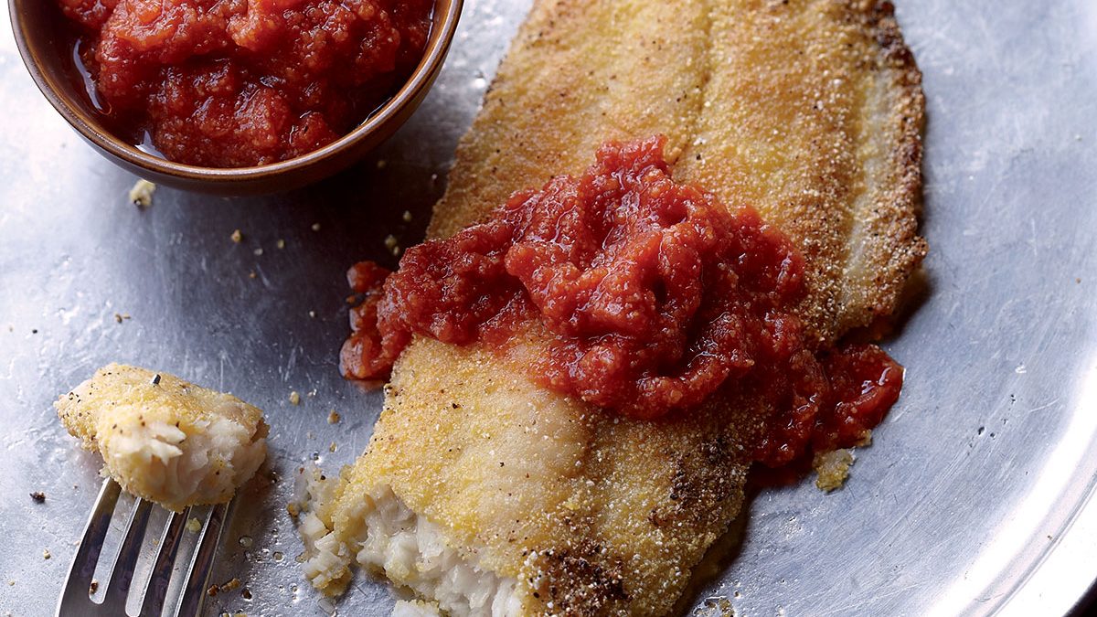 Southern Cornmeal Catfish With Tomato Gravy Recipe Eat This Not That