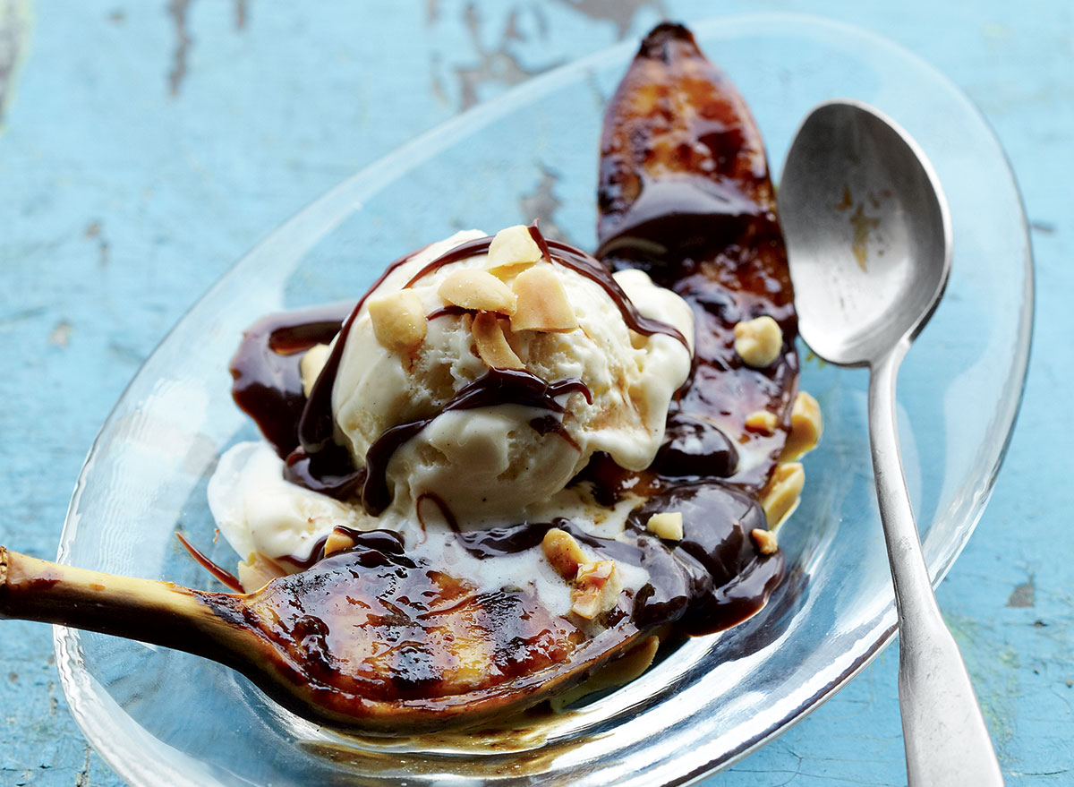LowCalorie Grilled Banana Split Recipe — Eat This Not That
