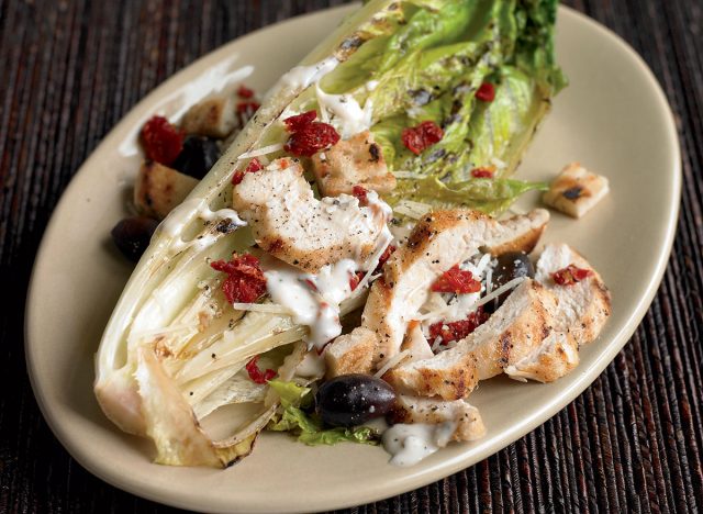 Low calorie grilled caesar salad