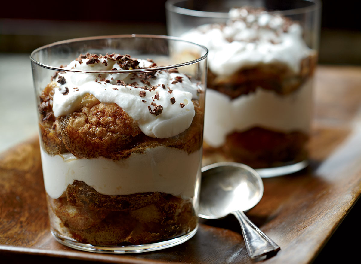 Low-calorie tiramisu