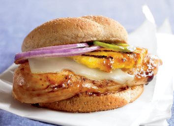 Paleo grilled chicken pineapple sandwich