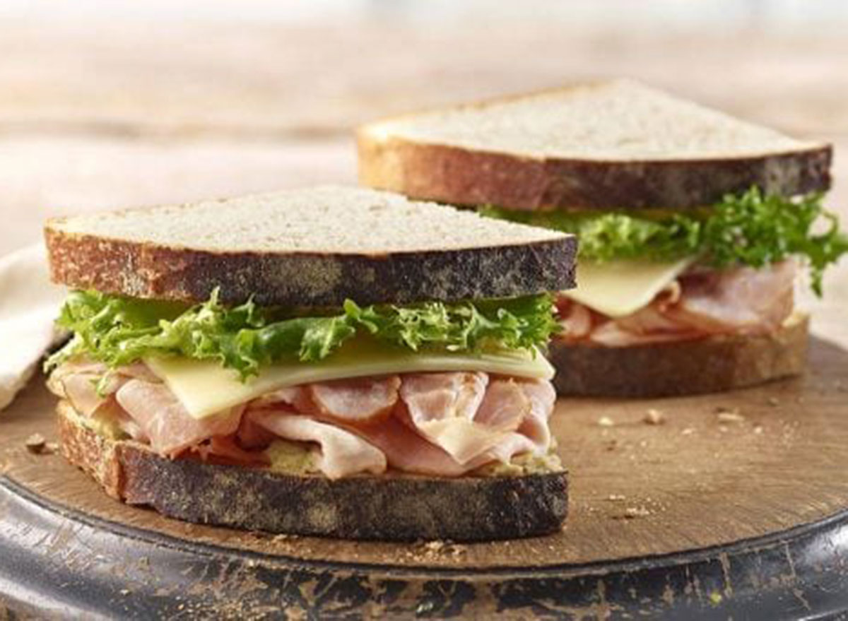 Panera heritage ham & swiss on country rustic