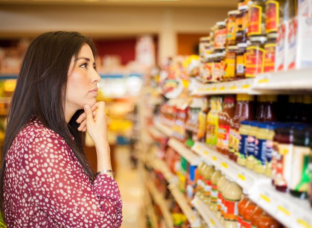 Shopping shelf food