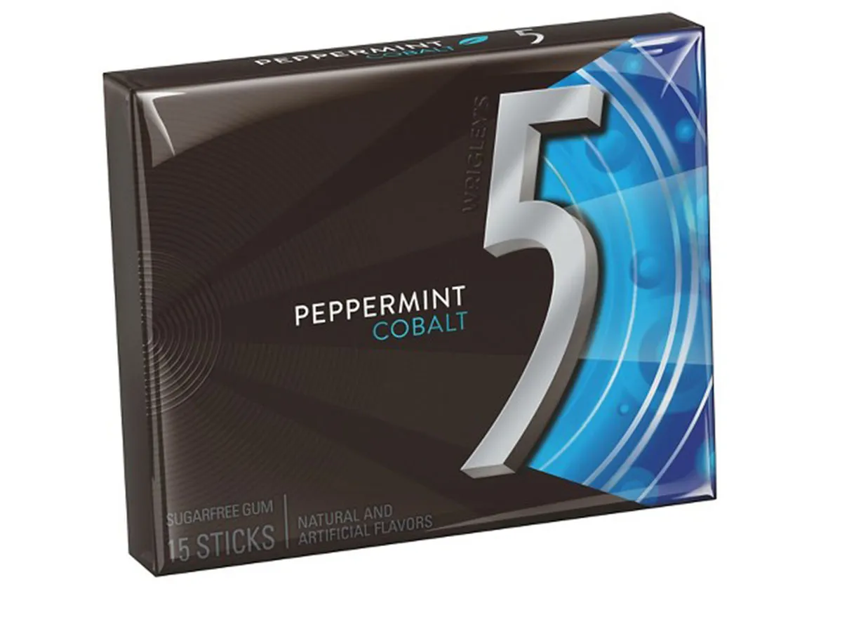 5 peppermint cobalt gum pack