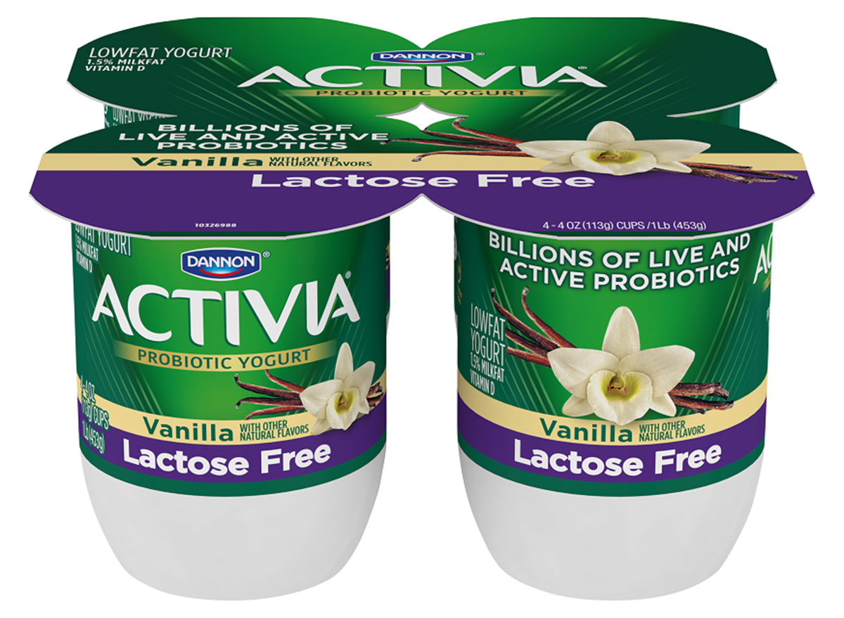 Activia lactose free yogurt