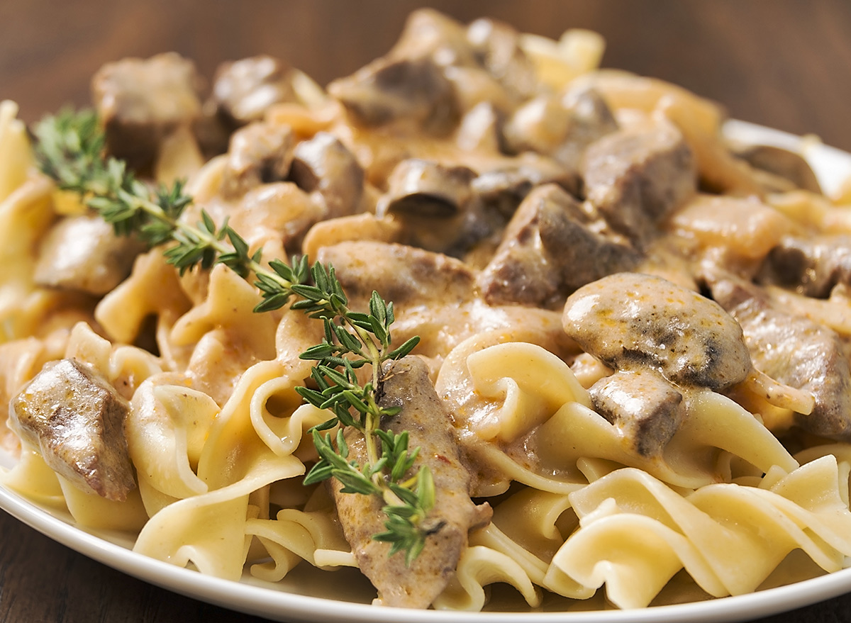 Beef stroganoff