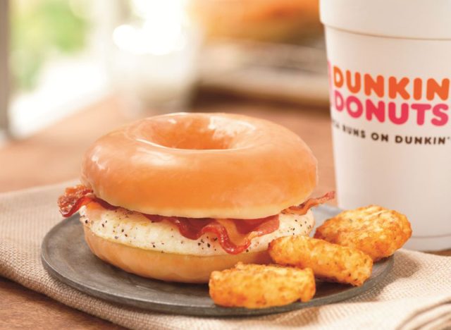 Dunkin' donuts breakfast