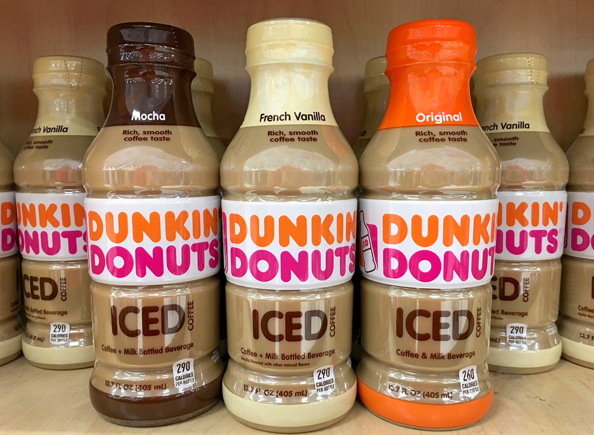Dunkin donuts iced coffees