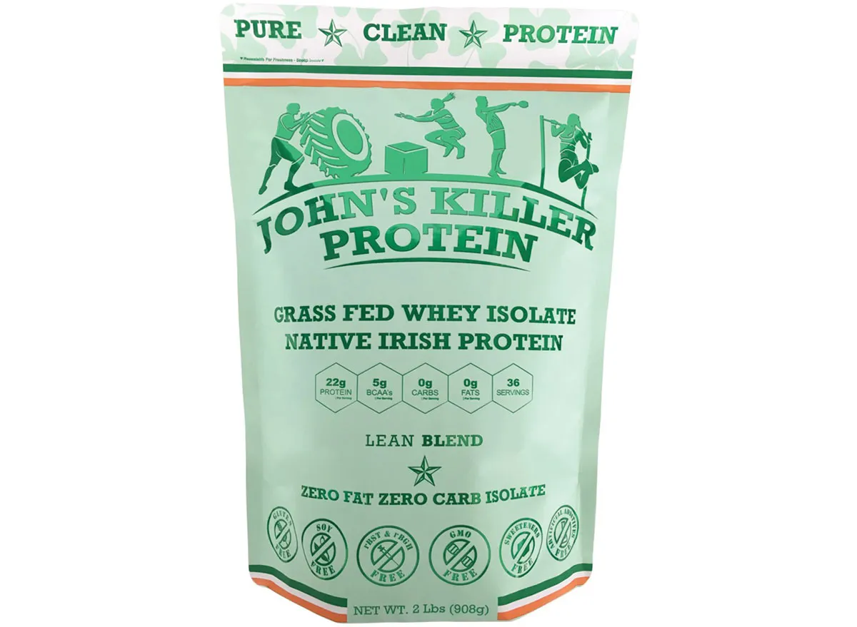 Johns killer protein irish grass fed whey protein isolate unsweetened unflavored protein powder