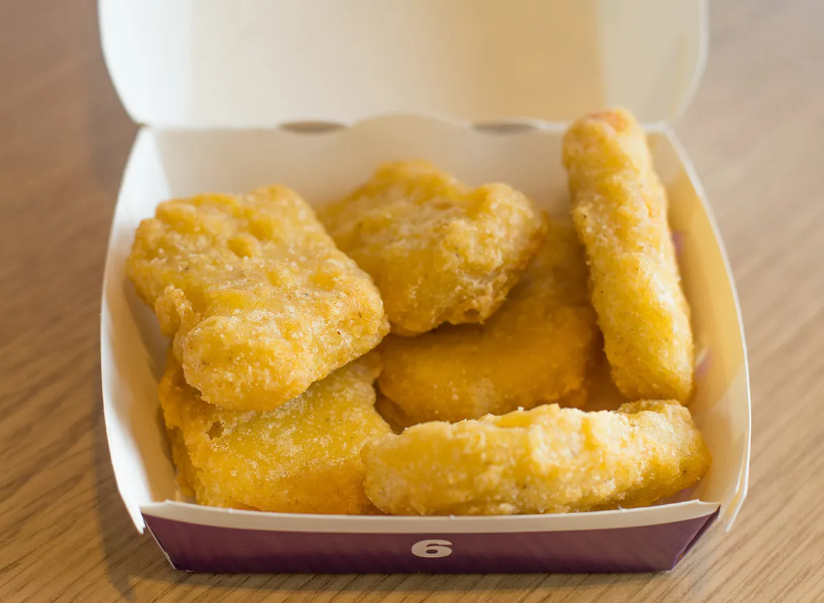 McDonald's chicken nuggets in box