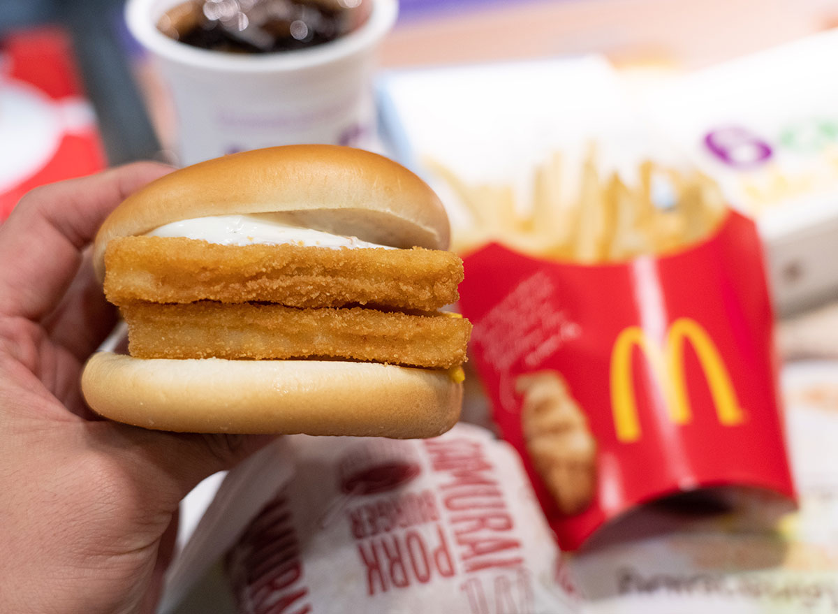 Mcdonald's filet o fish sandwich meal