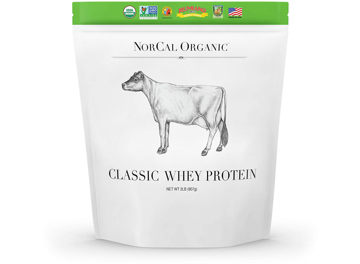 NorCal organic classic whey protein concentrate no lecithin unsweetened unflavored