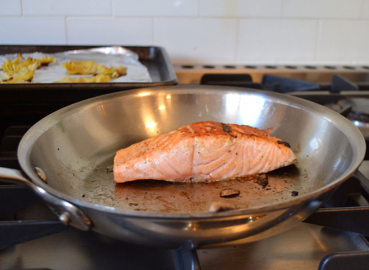 Pan seared salmon by keri glassman