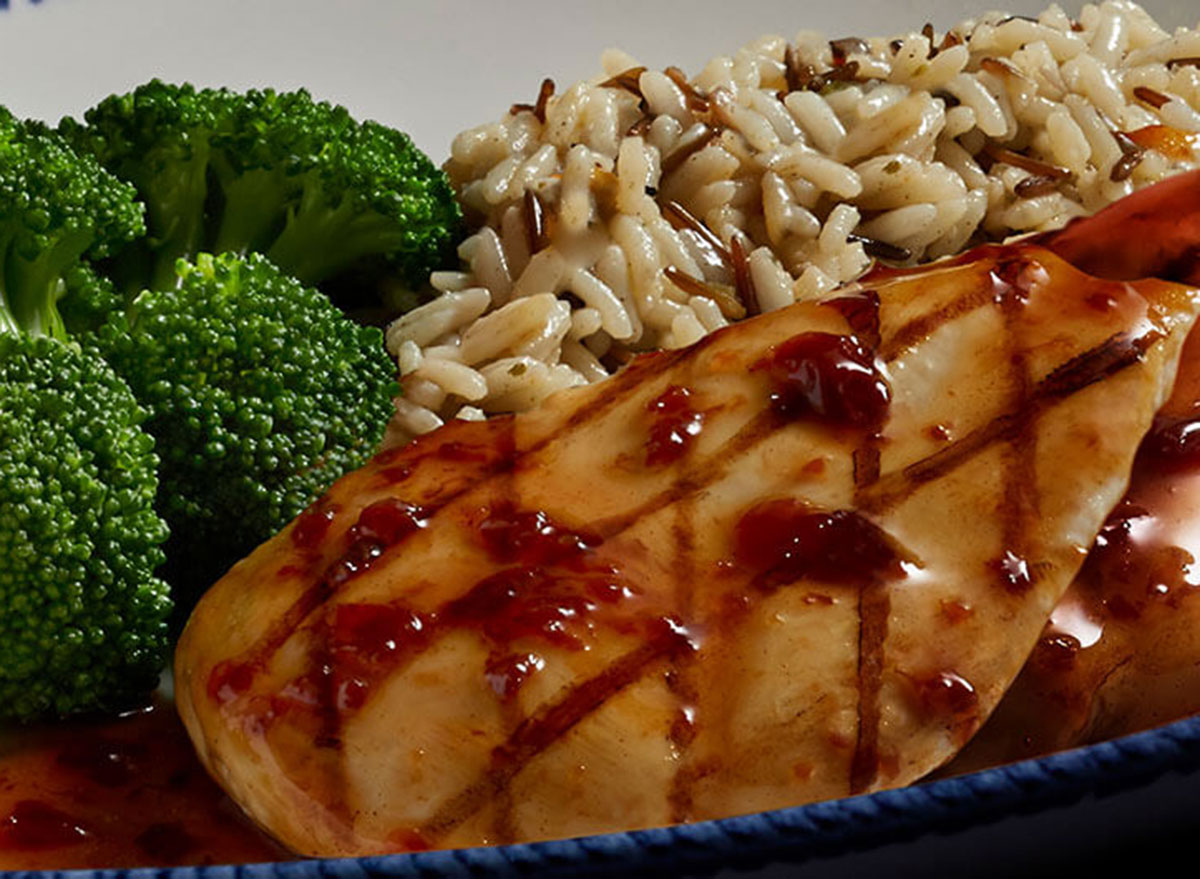 Maple glazed chicken dinner