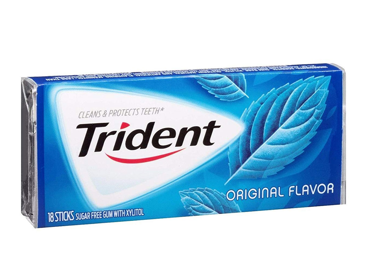 Trident original flavor gum pack